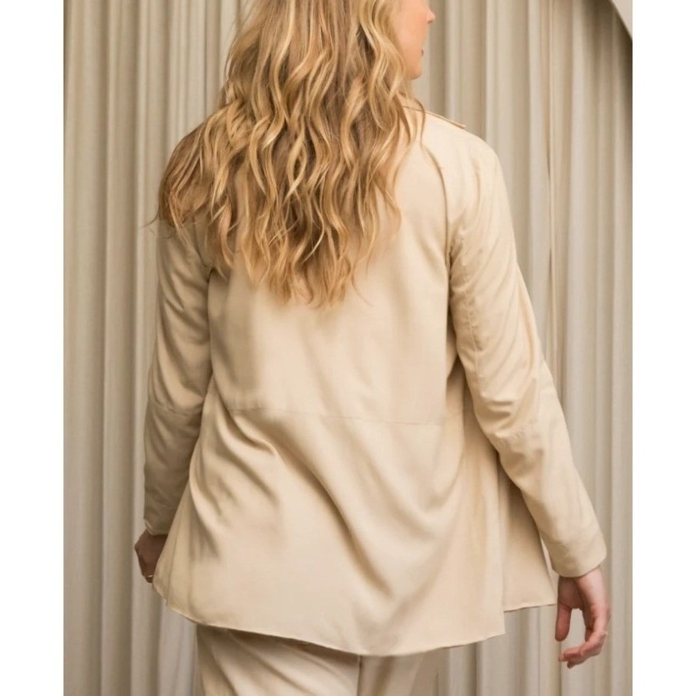ABLE Micah Drapey Blazer in Oat Milk - Size XXL Lightweight Boyfriend - New $158 - Picture 2 of 10